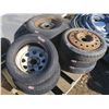 Image 1 : Assorted tires: (2) 13" Tires, 225-60-17, Trail RPM, 195-70 -14, MISC,  245-60-16
