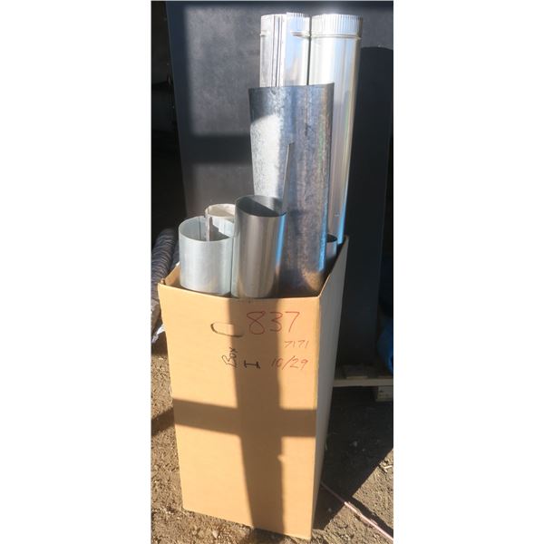 Assorted Aluminum and Galvinized Pipes & Elbows