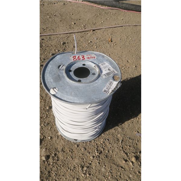 10 Solid Copper Wire (Full Roll) White