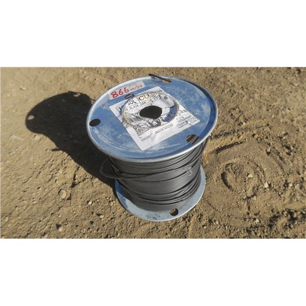 12 gauge Solid Copper wire (full roll) Black