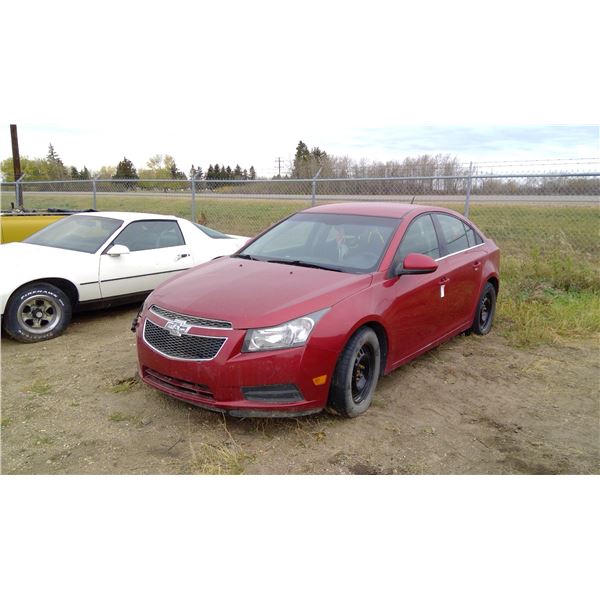 2013, CHEV CRUZE LT TURBO, Four Door Car - VIN: 1G1PC5SB1D7170942 - Sold As Is