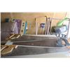 Image 1 : 3 - hand saws, 2- tan handles & 1 - black handle