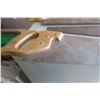 Image 2 : 3 - hand saws, 2- tan handles & 1 - black handle