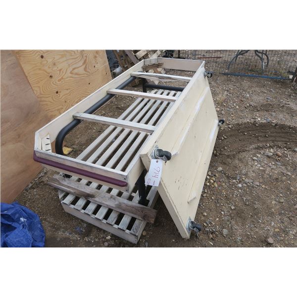 3 Wood Racks (82"x 30 1/2") (61 1/2" x 28 1/2")