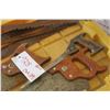 Image 2 : 3 - hand saws & 4 - old buck saw blades