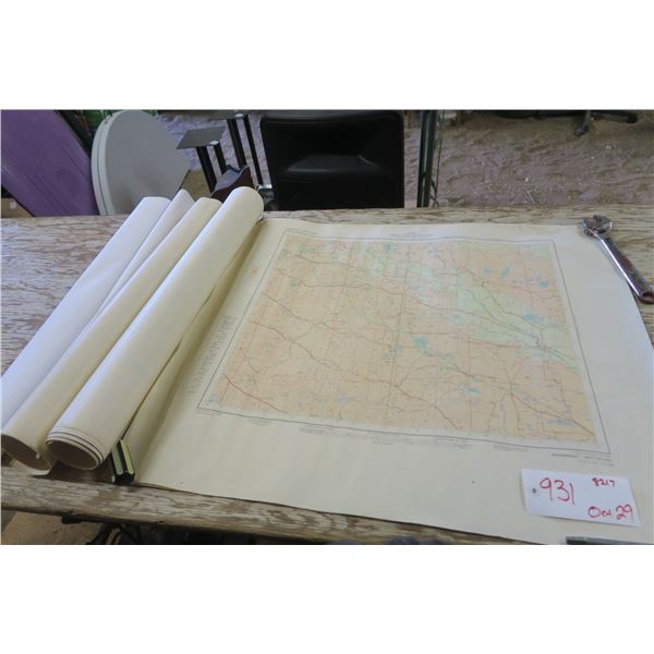 lot of varous maps of canadian places