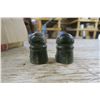 Image 10 : box of 11 vintage glass insulators