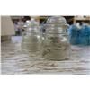 Image 5 : box of 11 vintage glass insulators