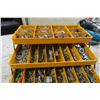 Image 4 : grey tackle box of misc screw & items
