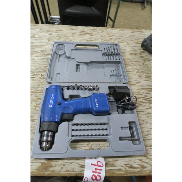 Mastercraft drill with grey case & acc.