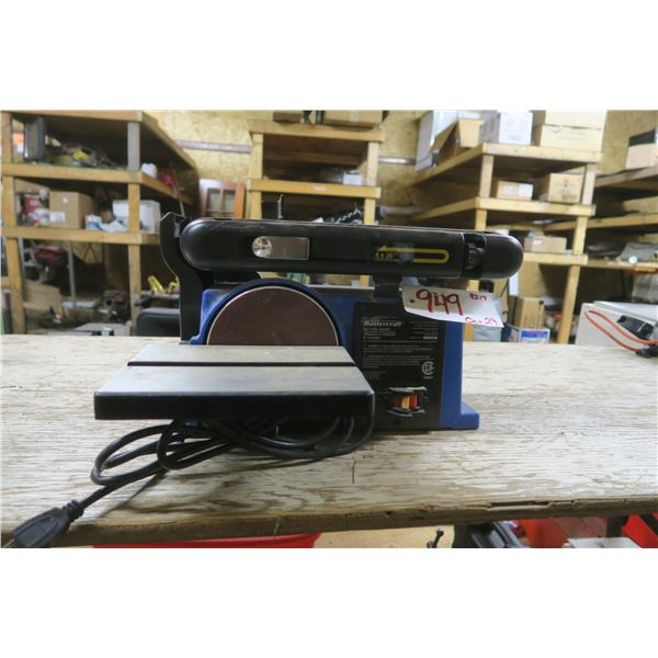 Bench style disk & belt sander