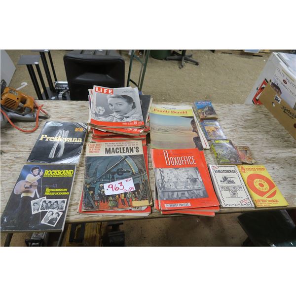 box lot of varous vintage magizenes, Family herold, LIFE , varous others