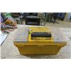 Image 6 : yellow tool box with misc tools