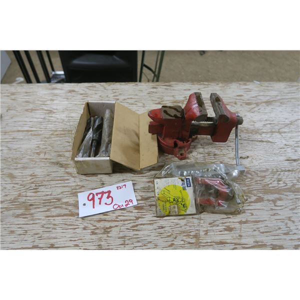 mini bench vise, flaring tool, 1/2" shank drill bits