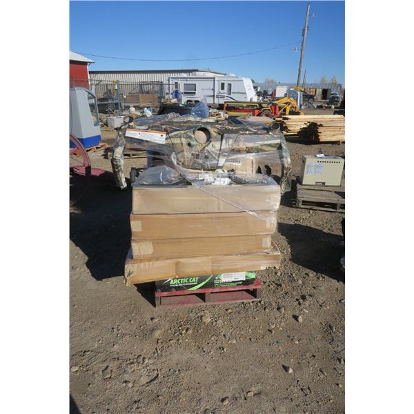 pallet of ATV & snowmobile parts