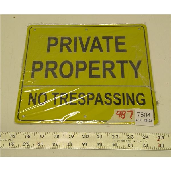 2 Private Property Signs