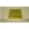 Image 2 : 2 Private Property Signs