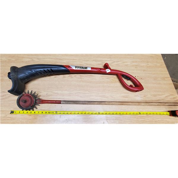 electric weed whipper snipper (works) + finger weeder