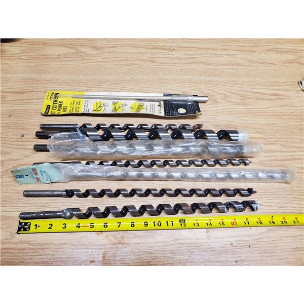 lot of wood auger bits