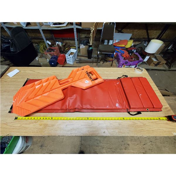 2 "Trackit" winter traction tools & mat