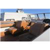 Image 15 : StarCraft 18ft white with black stripe and orange bottom boat and trailer.  Boat VIN# STR18545M74l-7