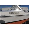 Image 20 : StarCraft 18ft white with black stripe and orange bottom boat and trailer.  Boat VIN# STR18545M74l-7