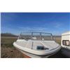 Image 24 : StarCraft 18ft white with black stripe and orange bottom boat and trailer.  Boat VIN# STR18545M74l-7
