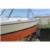 Image 4 : StarCraft 18ft white with black stripe and orange bottom boat and trailer.  Boat VIN# STR18545M74l-7