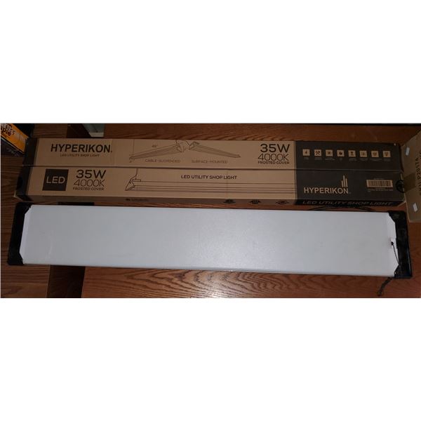 3 shop light fixtures - 2 x 35W 4000K LED and one other