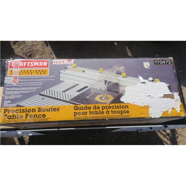 Craftsman Precision Router Table Fence
