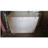 Image 1 : Tan 36"x 18"x 27 1/2"  Metal Filing Cabinet  (2 drawers)