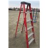 Image 3 : 6 ft red fiberglass folding ladder