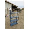 Image 1 : blue 5ft metal shelf