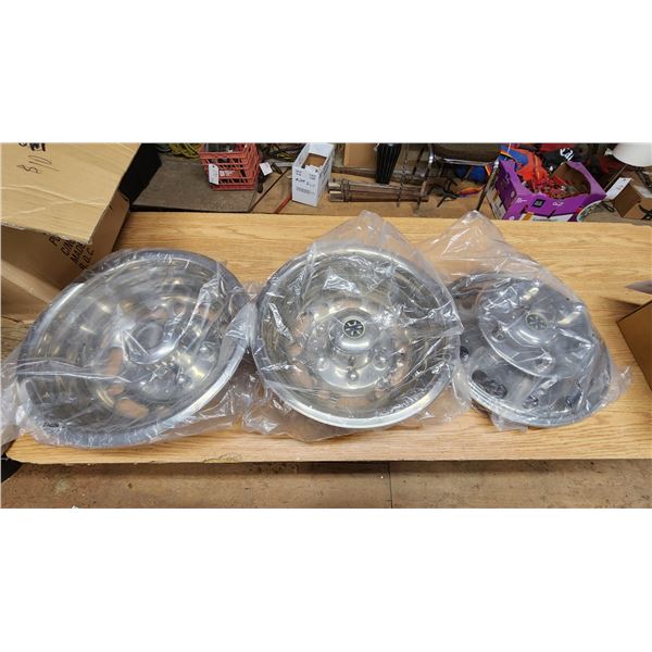 Assorted Chrome hubcaps - Like new 16"