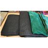 Image 3 : Lot of 4, Moving blankets - 2 Green ultrasoft & 2 black large 72" x 80" blankets