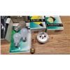 Image 2 : Box of Assorted hardwares - Light bulbs, Dead bolts and a Sink drain