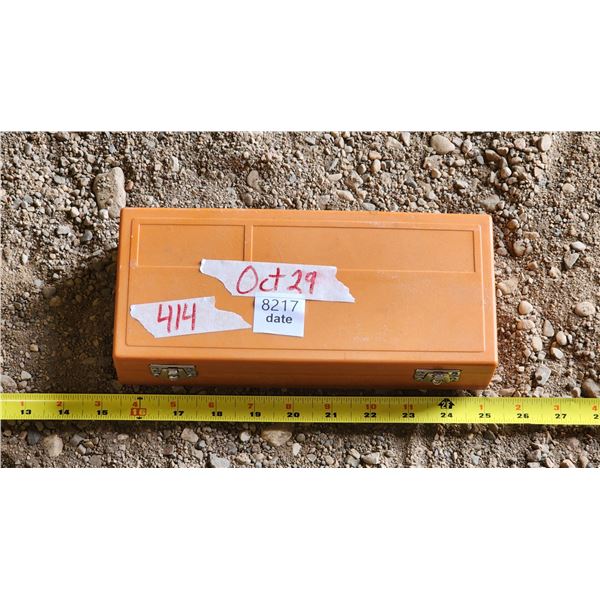 Exacto knife set, in orange case - not complete