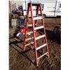 Image 3 : Folding Red Ladder 6 ft high