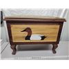 Image 1 : Ducks Unlimited Wood Storage Bench – 24x19 inches