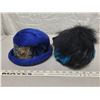Image 1 : 2 – Beautiful Vintage Feather Hats – 1 by “Charmaine” of Montreal