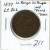 Image 1 : 1837 Du Bas Canada,  La Banque du Peuple, Un Sou,  Half Penny Token