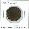 Image 2 : 1859 N9 DP 5, Canada Large Cent