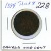 Image 1 : 1894 Thick 4,  Canada Large Cent