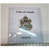 Image 1 : CENTS, Coins of Canada Binder, collection of 99 coins, 1927-2012 including