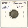 Image 1 : 1880H  Canada Silver 5¢