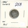 Image 1 : 1885 Sm tail S, Canada Silver 5¢