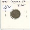 Image 1 : 1893 Canada Silver 5¢