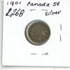 Image 1 : 1901 Canada Silver 5¢