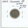 Image 1 : 1905 Canada Silver 5¢