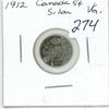 Image 1 : 1912 Canada Silver 5¢